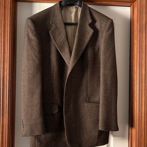 Stafford Brown Houndstooth Blazer